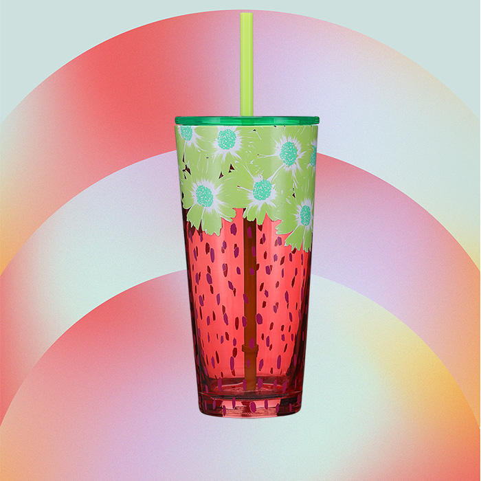 Starbucks Berry Blossom Cold Cup (18 oz).