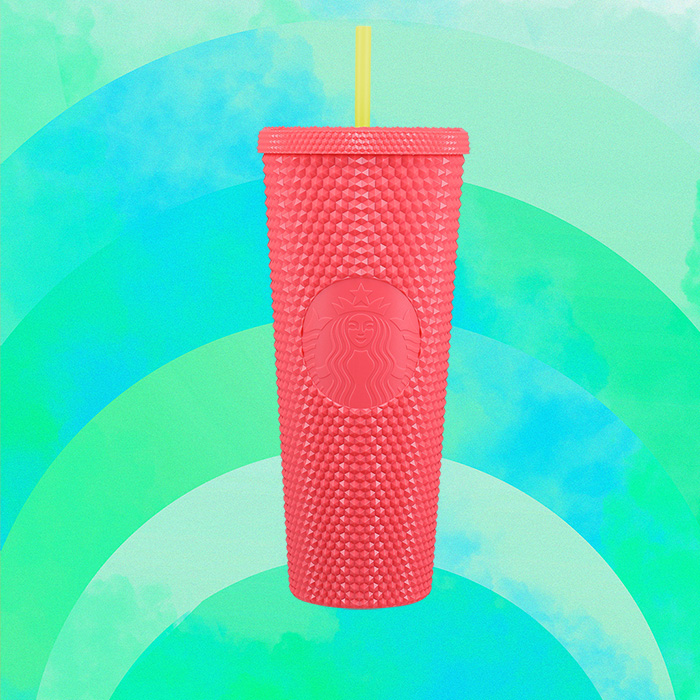 Starbucks Watermelon Gradient Cold Cup (24 oz).