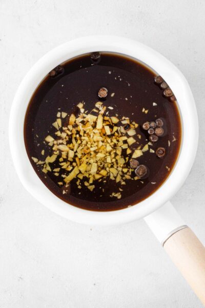 Step 3 to make Gingerbread Syrup.