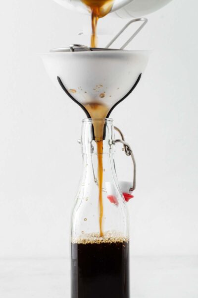 Step 4 to make Gingerbread Syrup.