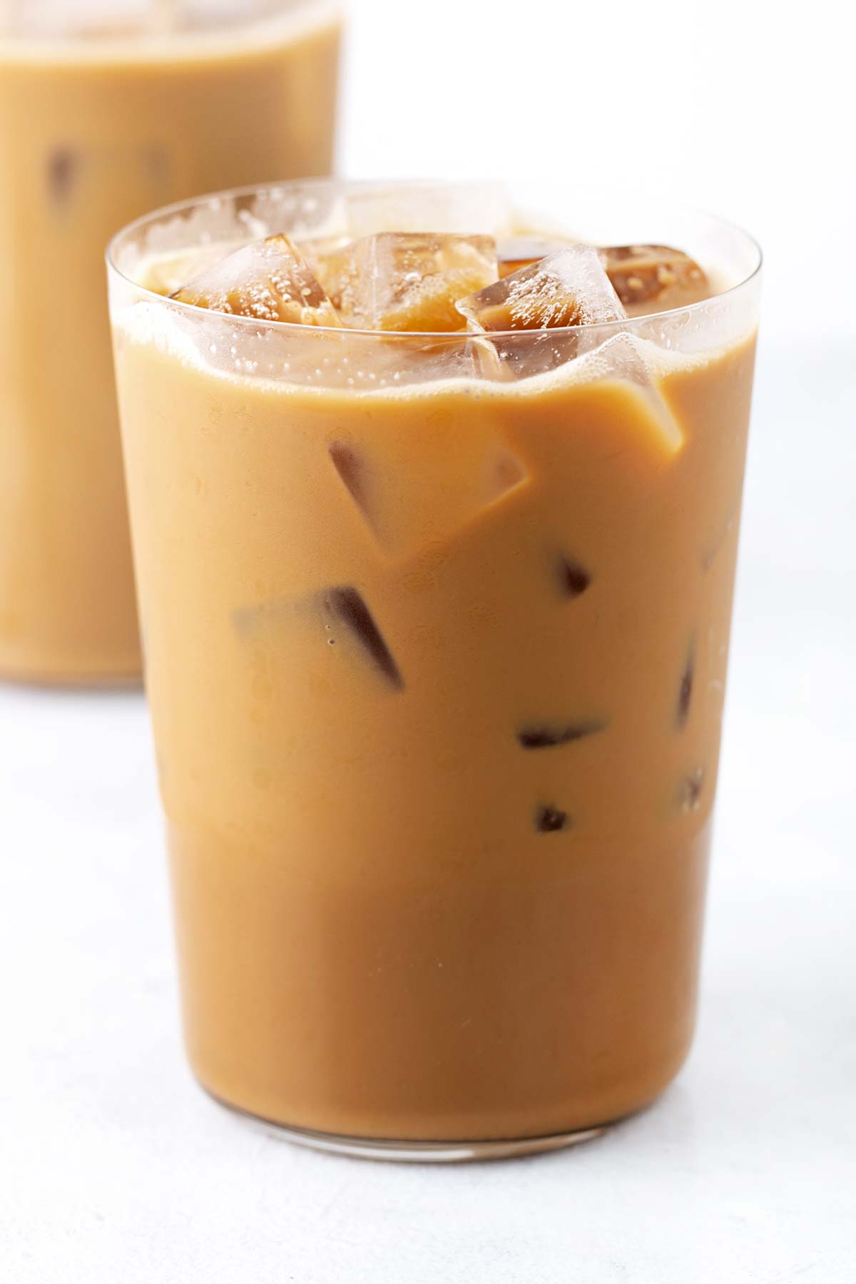Vietnamese iced coffee in cups.