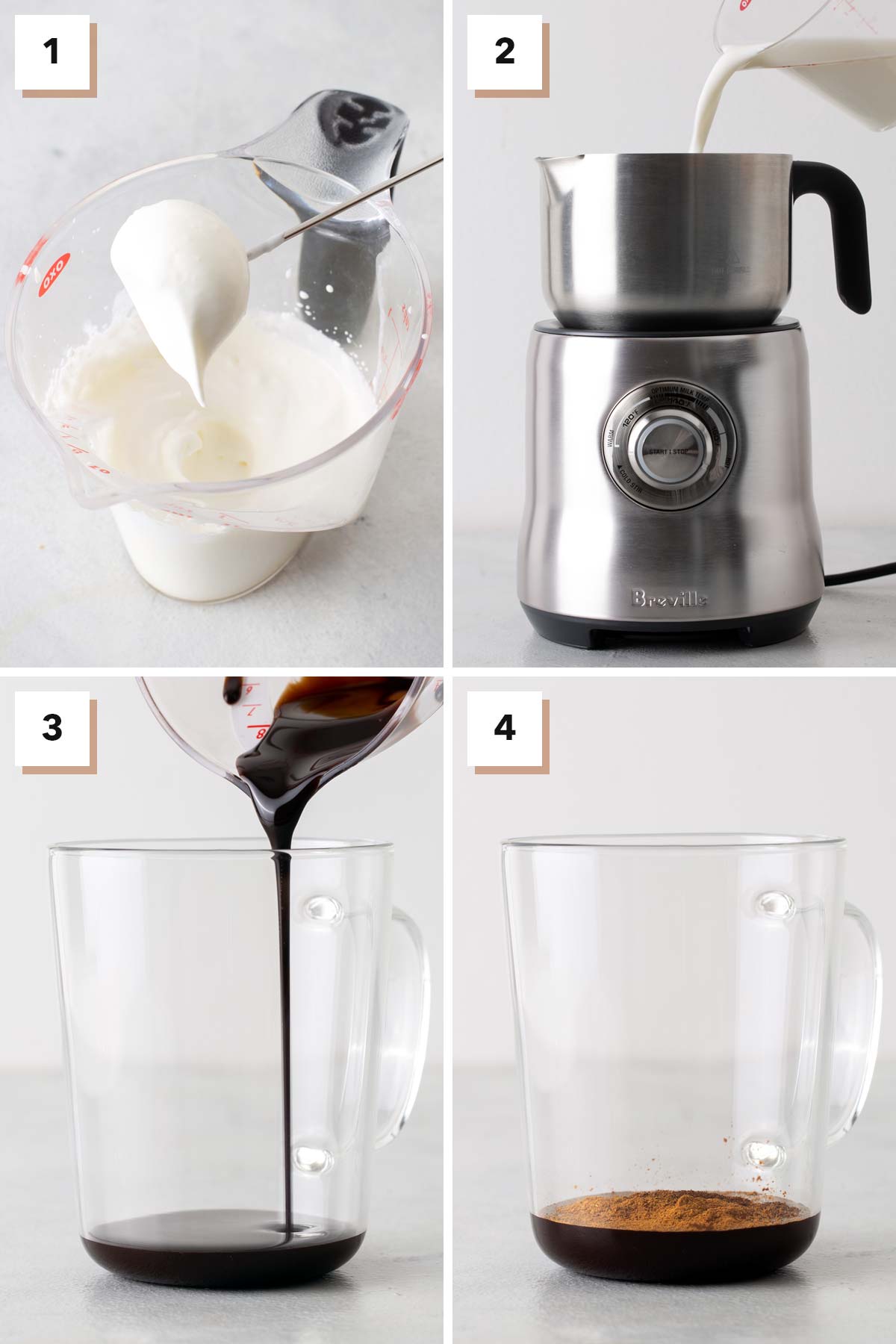 Steps to make Mexican hot chocolate.