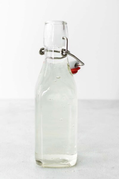 Simple syrup in a bottle. 