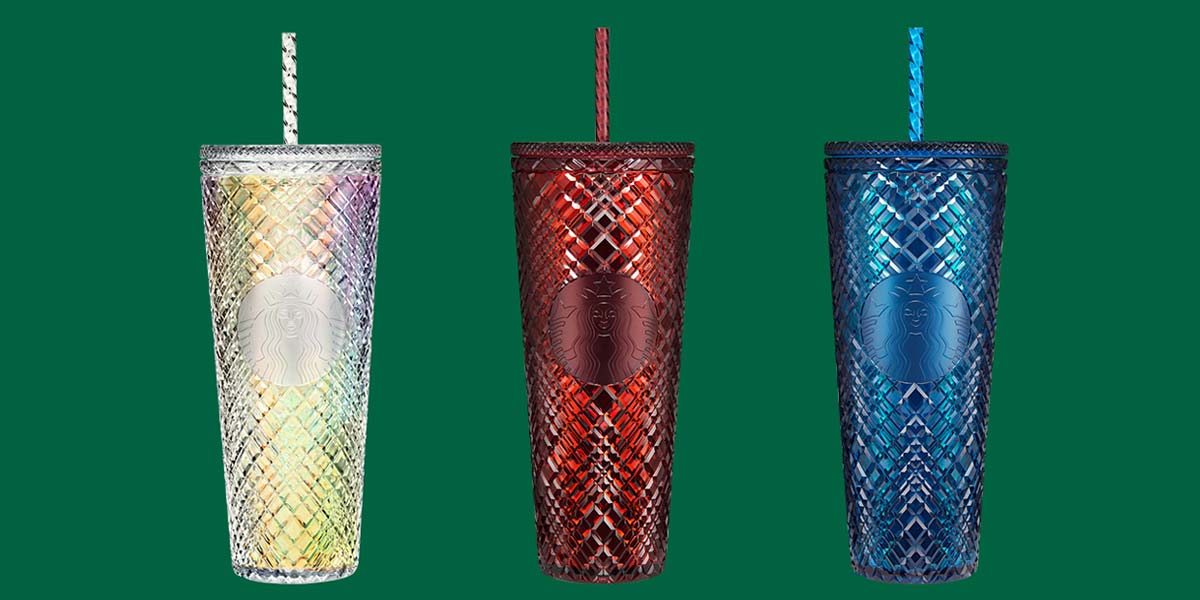 Starbucks Holiday 2022 Cups - Jeweled Cups.