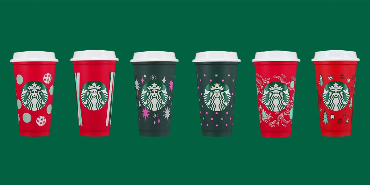 Starbucks Color Changing Hot Cup Set (6 Pack/16 oz).