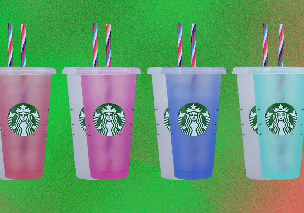 Starbucks color-changing cups.