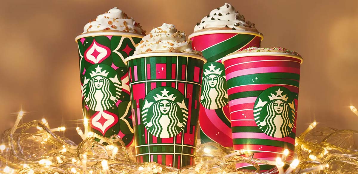 4 Starbucks 2023 holiday drinks.