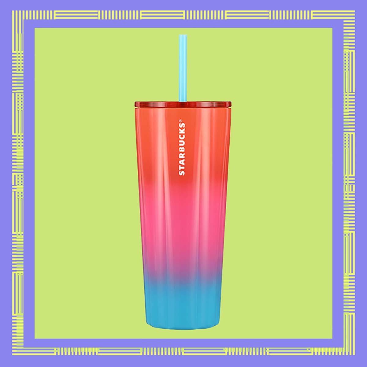 Starbucks Gradient Sunset Cold Cup.