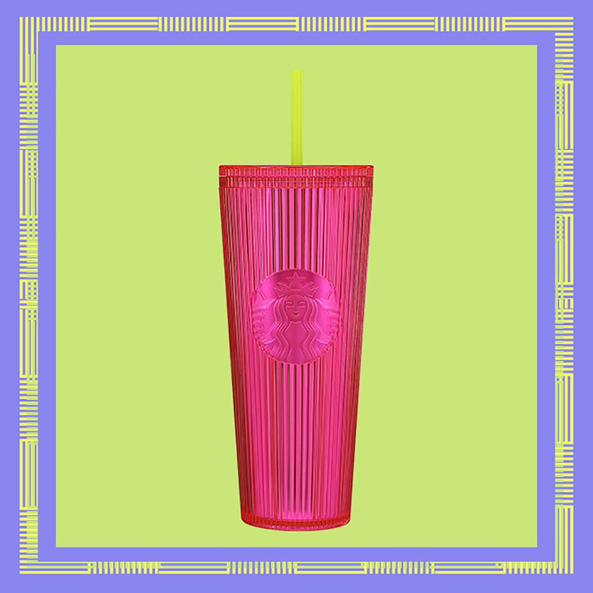 Starbucks Iridescent Magenta Bling Cold Cup.