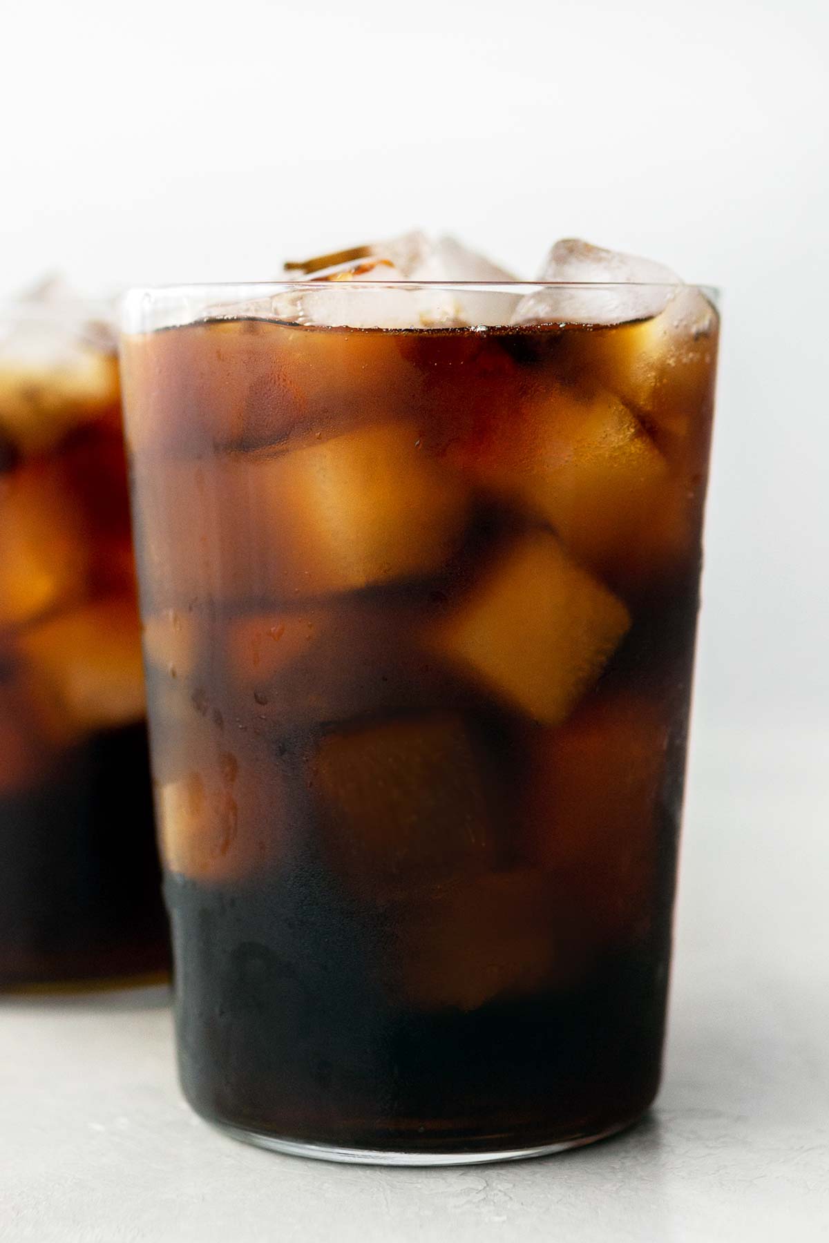 Starbucks Cold Brew Coffee in tall glasses with ice.