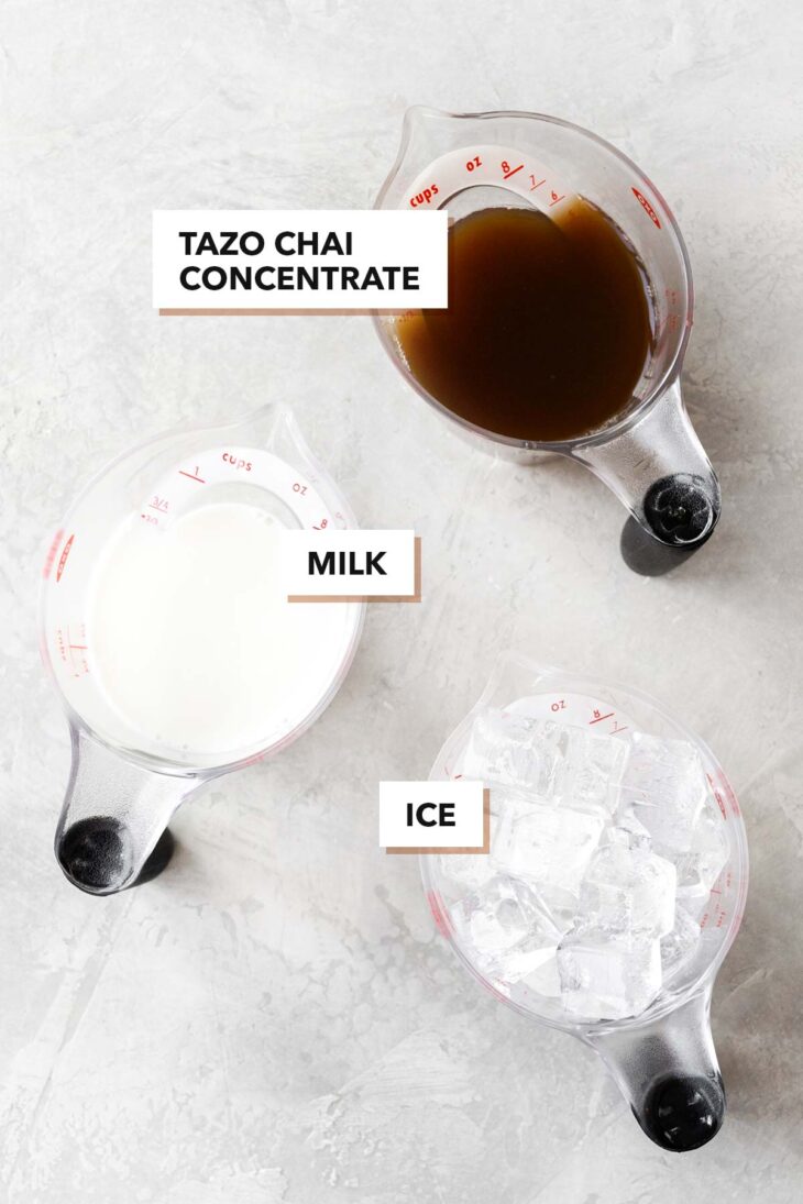 Starbucks Iced Chai Tea Latte Copycat ingredients.