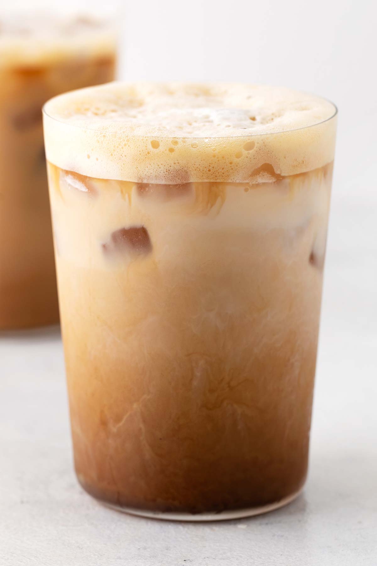 Starbucks Iced Shaken Espresso copycat drink in a cup.