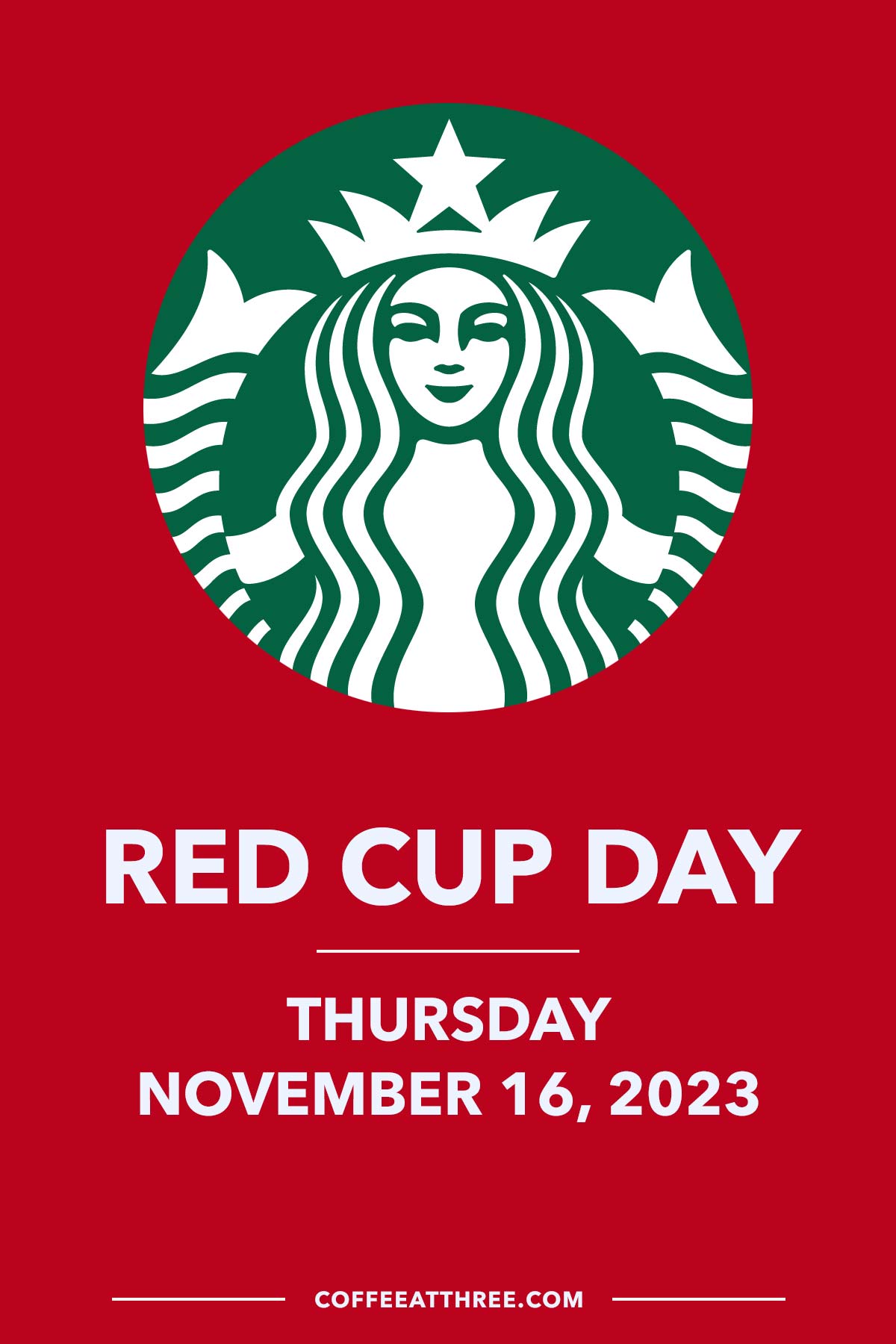 Red Cup Day text with Starbucks logo.