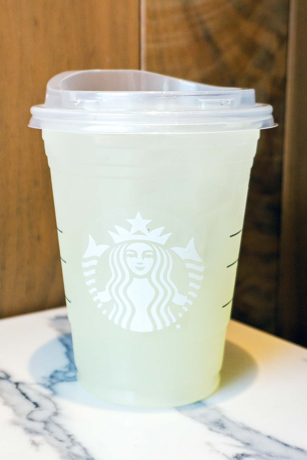 Starbucks Gummy Bear Drink in a cup.