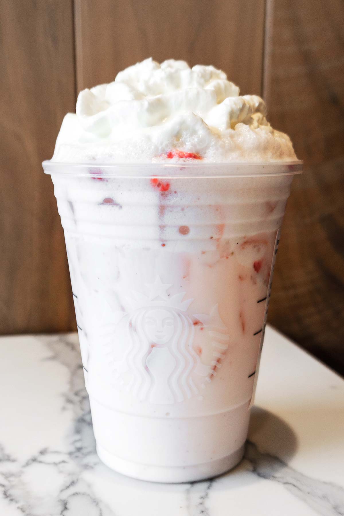 Pink Starbucks Coffee Cup with Whipped Cream and Caramel Drizzle · Creative  Fabrica