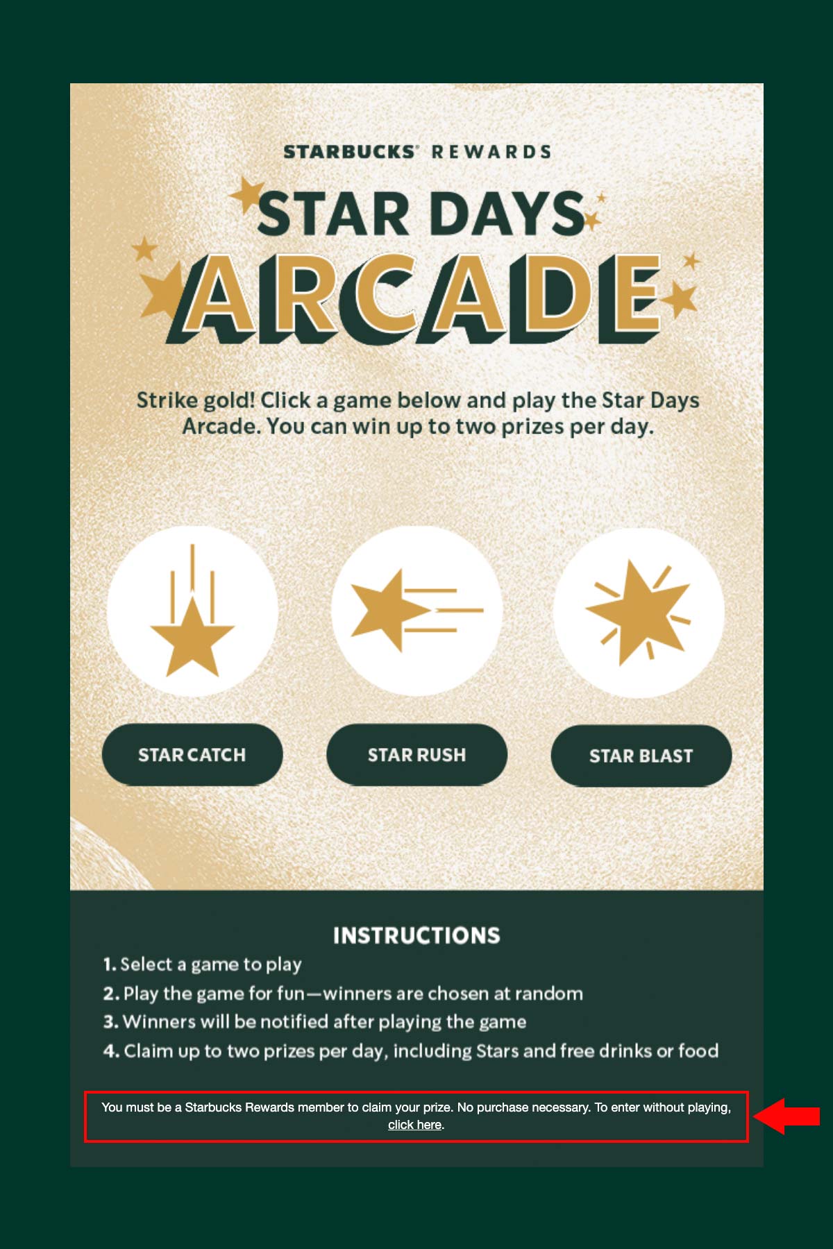 Star Days Arcade screenshot.